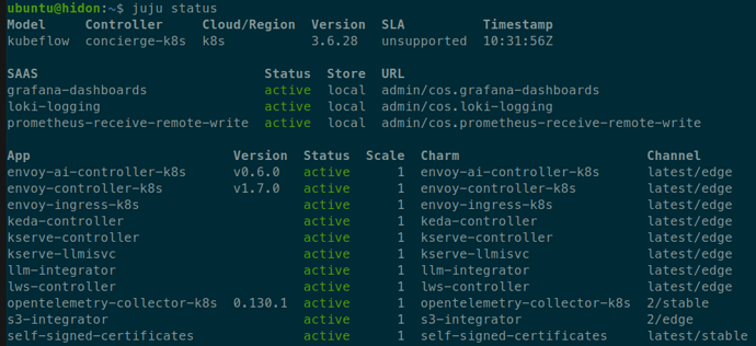 llm-integrator and s3-integrator active